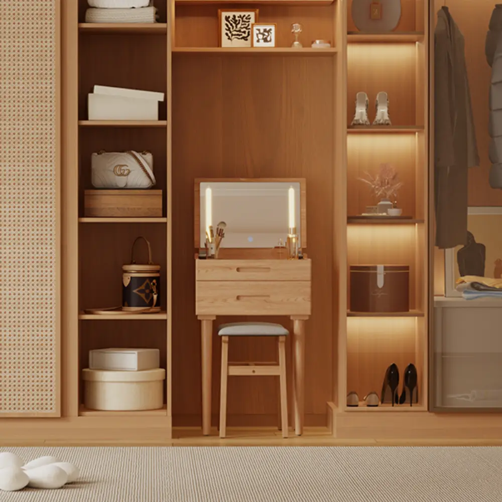Tabouret confortable pour adultes avec tissu façon lin