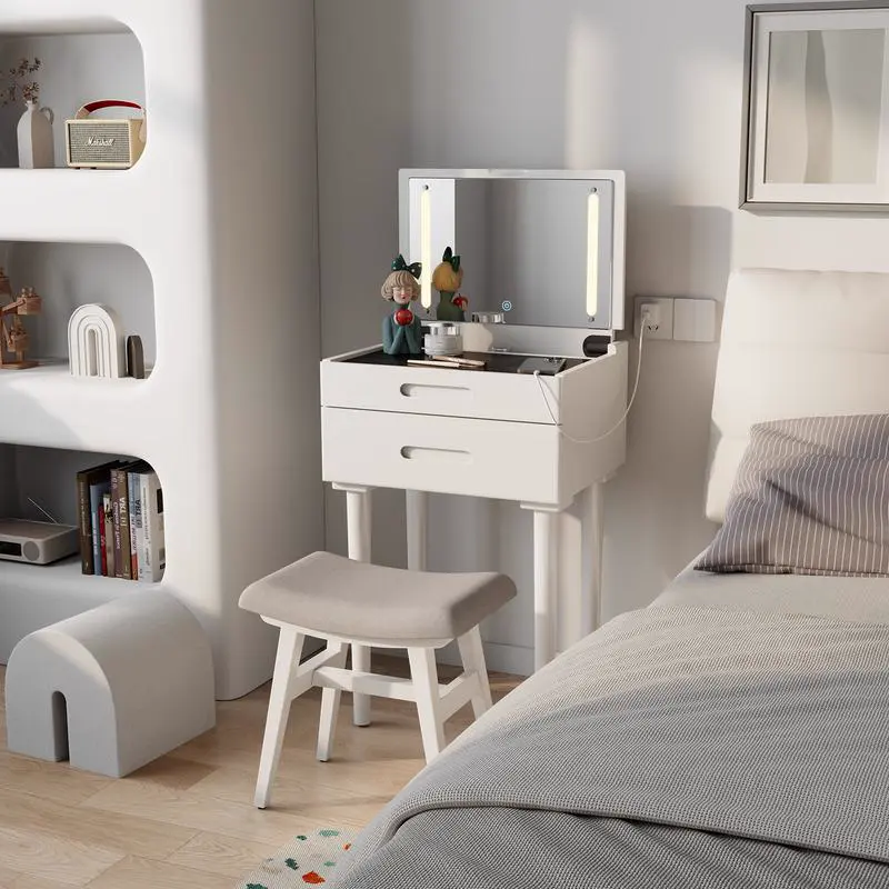 Coiffeuse fine MILWOOD avec miroir LED — vue 13
